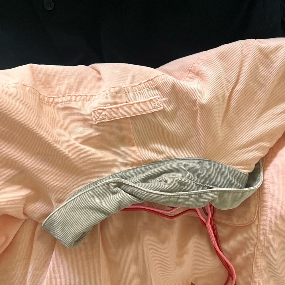 Izod Peach and Khaki Long Sleeve Shirt - Picture 8 of 17